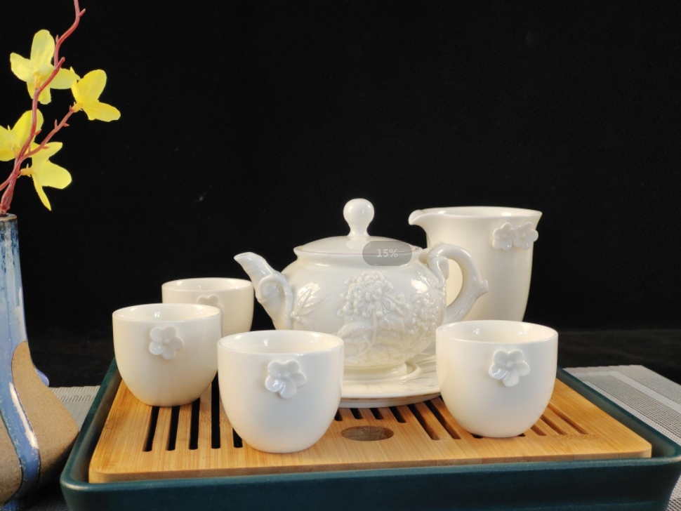 中秋送禮怎么選？來看看定瓷茶具套裝吧(圖2)