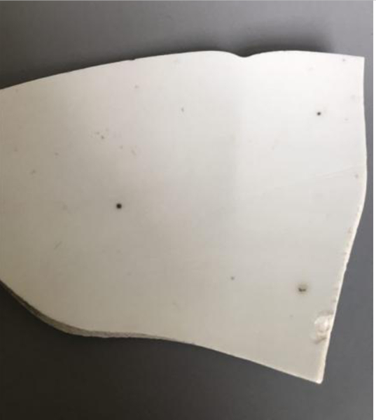 定瓷標(biāo)本上有明顯的斑點(diǎn) 定瓷標(biāo)本上有明顯的斑點(diǎn)